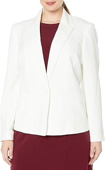 Kasper Women's Plus-Size Stretch Crepe Jacket