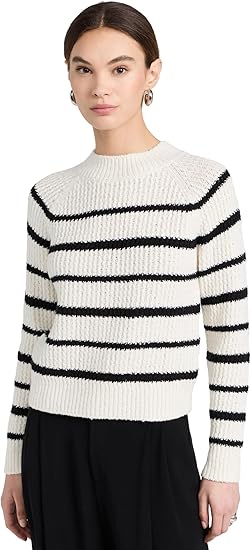 Vince Women's Ribbed Stripe Pullover