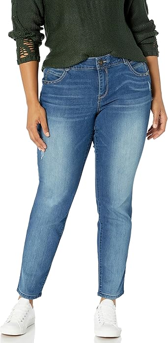 Democracy Women's Plus-Size Ab Solution Straight Leg