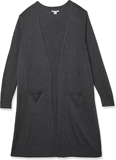 Amazon Essentials Women's Lightweight Longer Length Cardigan Sweater (Available in Plus Size)