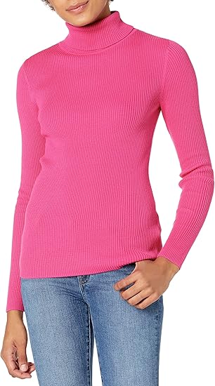 Amazon Essentials Women's Slim-Fit Lightweight Long-Sleeve Turtleneck Sweater