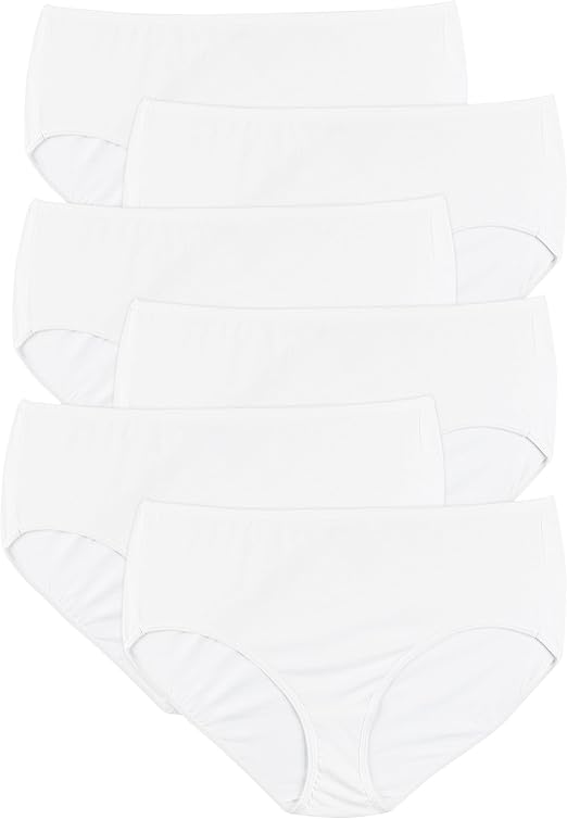 Hanes Womens Cool Comfort Cotton Brief 6-Pack