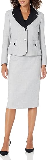 Le Suit Women's Plus Size Jacket/Skirt Suit