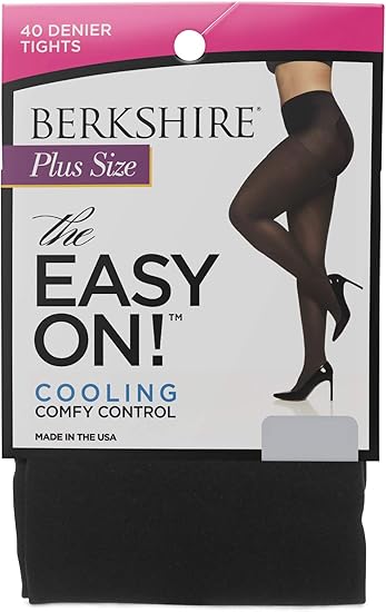 Berkshire Women's Plus-size The Easy On! 40 Denier Cooling Microfiber Tights