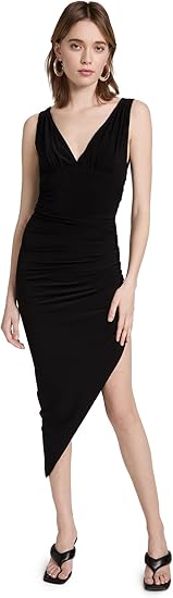 Norma Kamali Women's Tara Side Drape Gown