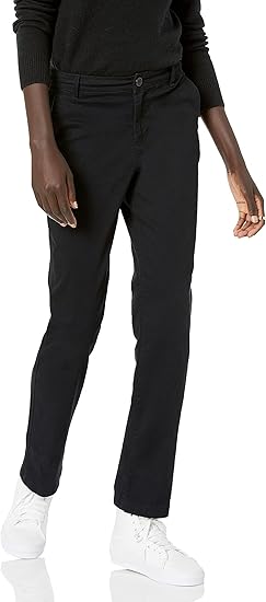 Amazon Essentials Women's Slim Fit, Straight Leg Stretch Twill Chino Pant