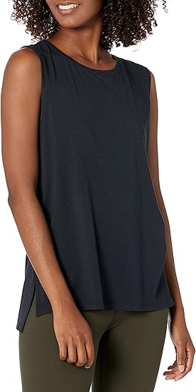 Amazon Essentials Women's Soft Cotton Standard-Fit Yoga Tank (Available in Plus Size) (Previously Core 10)