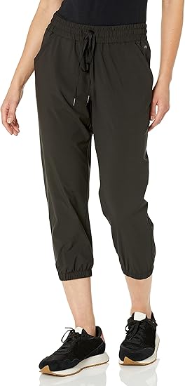 Amazon Essentials Women's Performance Stretch Woven Crop Jogger Pant