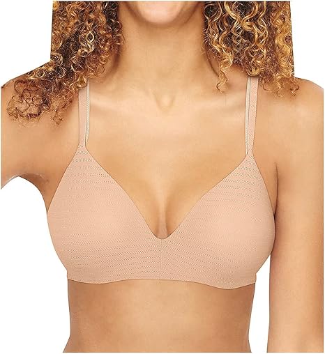 Hanes Women's Wireless Moisture-wicking T-shirt Bra, Wirefree Convertible T-shirt Bra