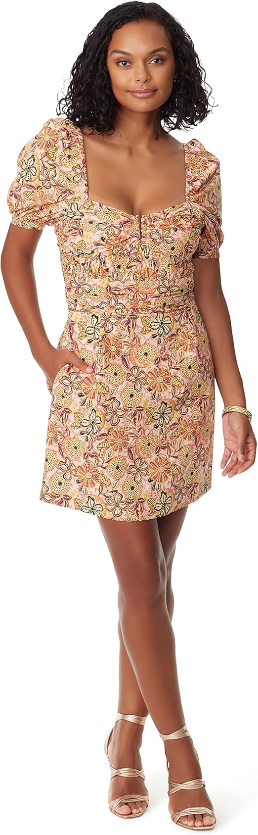 Women's Erica Sweetheart U-Ring Mini Dress