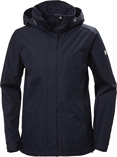 Helly-Hansen Women's Aden Waterproof Windproof Breathable Packable Hood Rain Coat Jacket