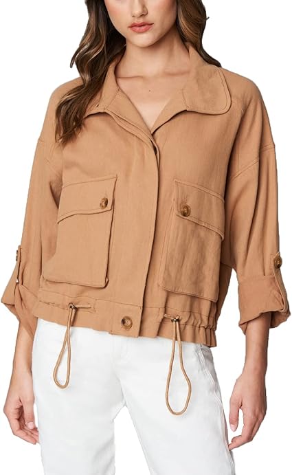 [BLANKNYC] womens Luxury Clothing Utility Parka Jacket Coat With Pockets