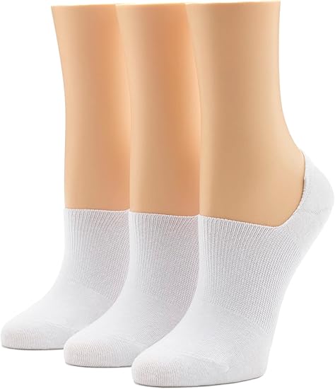 HUE Women's Cotton Arch Hug Liner Sock 3 Pair Pack