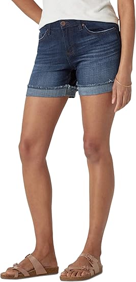 Riders by Lee Indigo womens Modern Collection Denim Ex-boyfriend 5Rolled Cuff Short