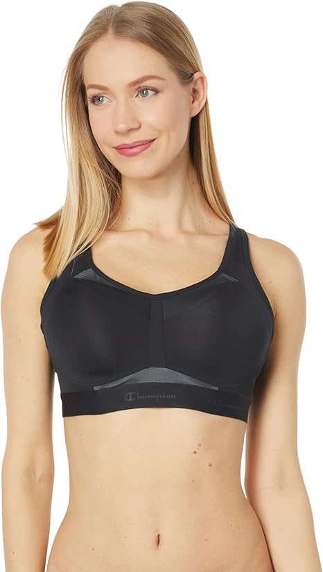 Champion Women's Motion Control Underwire Sports Bra Bra, -black, 36DD