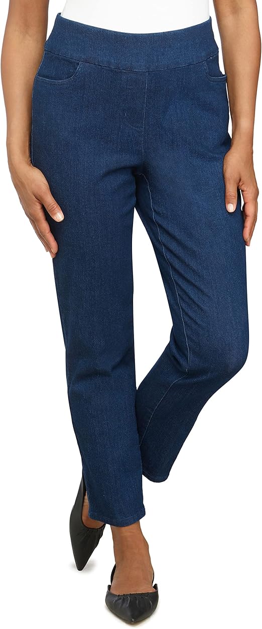 Alfred Dunner Womens Super Stretch Mid-Rise Average Length Pant