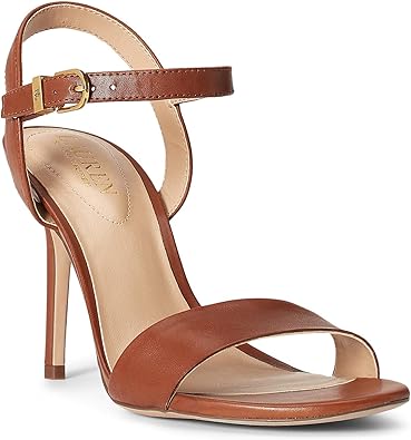 Lauren Ralph Lauren Women's Gwen Burnished Leather Sandal