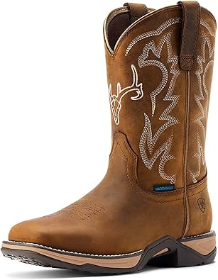 Ariat womens Anthem Deer Waterproof Western Boot