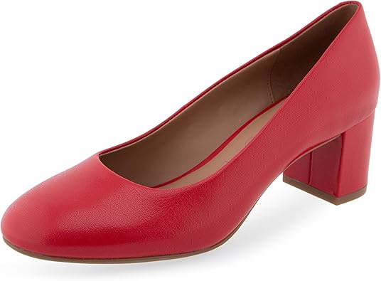 Aerosoles Women's EBEL Pump, Racing Red Leather, 9 Wide