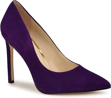 Nine West Women's Tatiana Pump, Purple Suede 506, 7.5