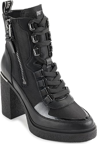 DKNY Women's Toia-Lace Up Boot Combat