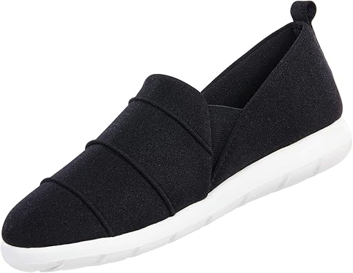 isotoner Women's Zenz Serenity Stretch Satin Lightweight Slipper, Slip-on Shoe