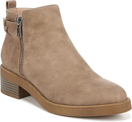 Lifestride Womens Bonus Side Zip Side Zip Ankle Booties