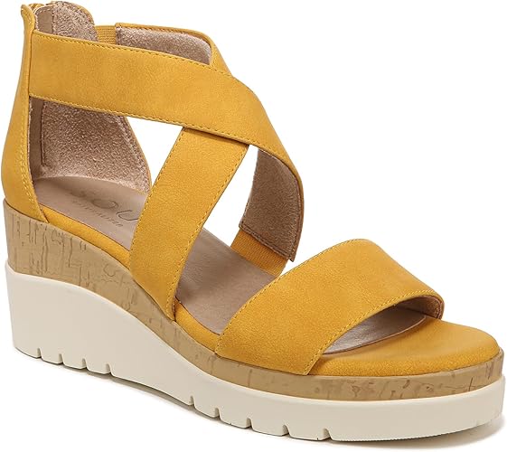 Naturalizer Women Goodtimes Casual Ankle Straps Wedge Sandal