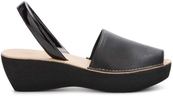 Kenneth Cole REACTION Women's Fine Glass Slingback Platform Sandal, Black, 9.5 M US