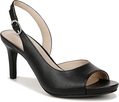 LifeStride Women's Teller 2 Slingback Peep Toe Pumps Heeled Sandal