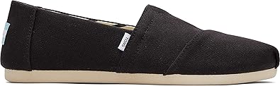 TOMS Women's, Alpargata Recycled Slip-On - Wide Width Black 10 W