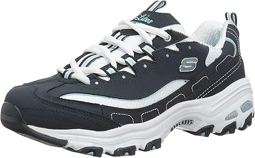 Skechers Women's D'Lites-Life Saver Memory Foam Lace-up Sneaker