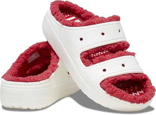 Crocs Unisex-Adult Classic Cozzzy Platform Sandals | Fuzzy Slippers Slide