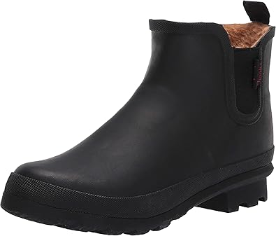 Chooka Women's Waterproof Plush Chelsea Bootie Rain Boot