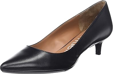 Calvin Klein Women's Gabrianna Pump, Black Leather, 7 Medium us