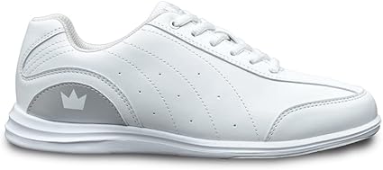 Brunswick Womens Bowling Shoes, White/Silver, 9 US