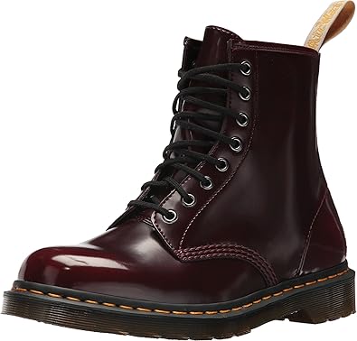 Dr. Martens Vegan 1460 Lace Up Boots, Cherry Red, 11 Women/10 Men