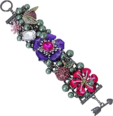 Betsey Johnson Flower Statement Bracelet