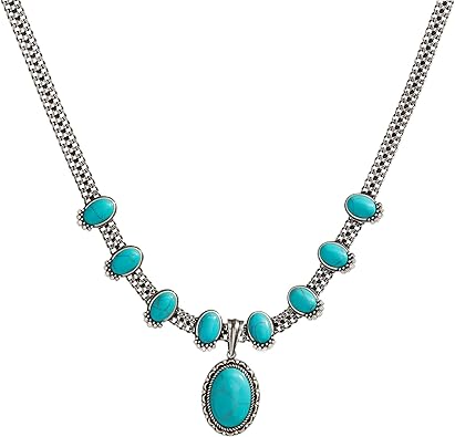 Alex and Ani Vintage Turquoise Statement Necklace