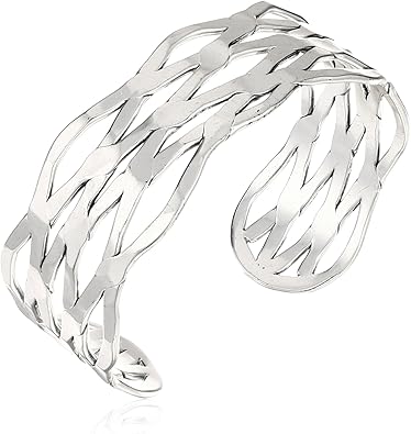 Lucky Brand Silver-Tone Twisted Cuff Bracelet