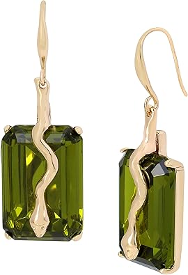 ROBERT LEE MORRIS Snake Stone Drop Earrings