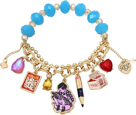 Betsey Johnson Womens Back To School Charm Stretch Bracelet