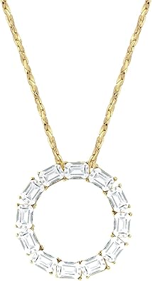 1928 Jewelry Octagon Austrian Round Pendant Necklace For Women 18 Inch