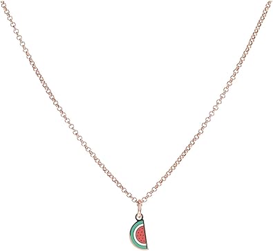 Alex and Ani A21ENWTRSR,Color Infusion Watermelon 19 in. Adjustable Necklace,Shiny Rose Gold,Pink, Necklaces