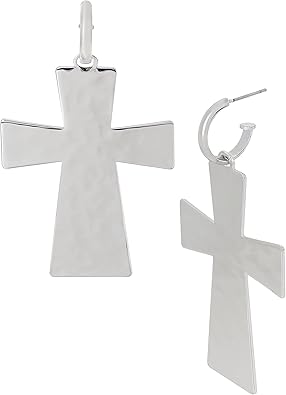 ROBERT LEE MORRIS Cross Dangle Earrings