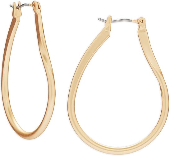 Lucky Brand Women's Twisted Modern Hoop Earrings