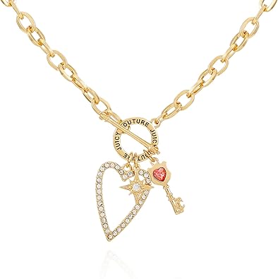 Juicy Couture Goldtone Toggle Charm Necklace for Women