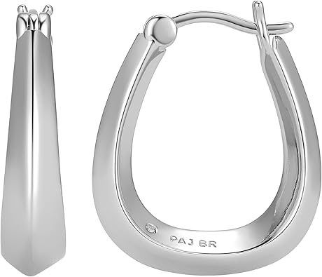 Amazon Essentials U-Shaped Hoop Earrings, 18.7mm