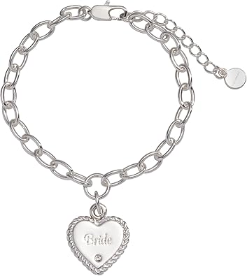 Alex and Ani Bride Adjustable Chain Charm Bracelet, Shiny Silver Finish, Chain Length 6.5 to 8in