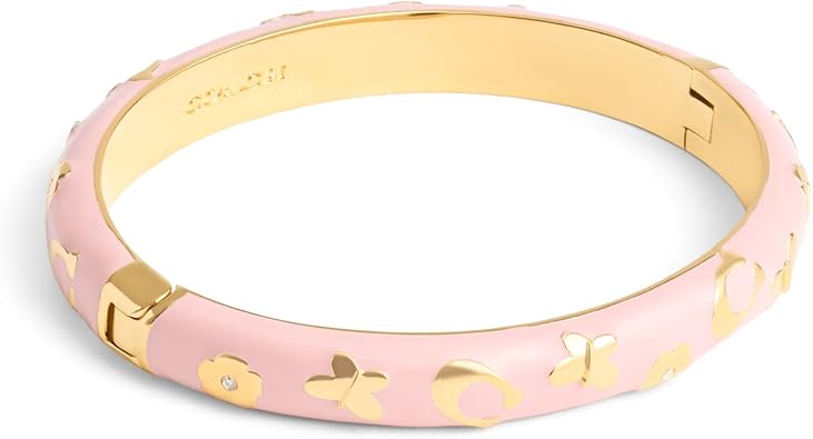 COACH Signature Daisy Enamel Bangle Bracelet